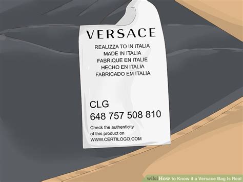 how to tell if a versace bag is real|versace certilogo code.